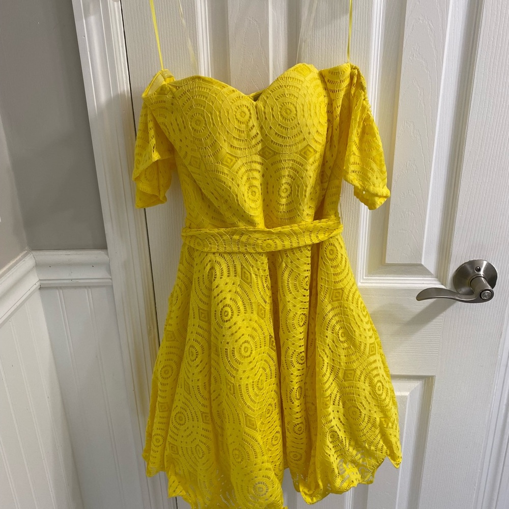 NWT Yellow Lace Dress